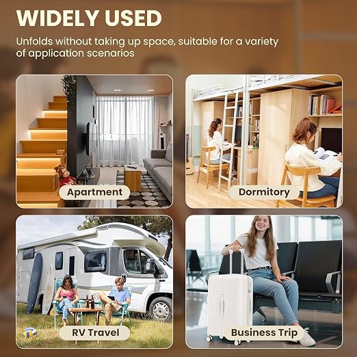 Electric Clothes Dryer Machine with Hot Air Drying | Portable Fast-Drying Laundry Dryer with Adjustable Timer | Foldable Garment Drying Rack | Low Noise & Energy Saving | Ideal for Apartment, Travel, RV & Small Spaces