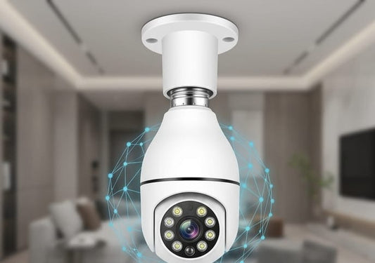 WiFi Smart Bulb Security Camera with Motion Detection