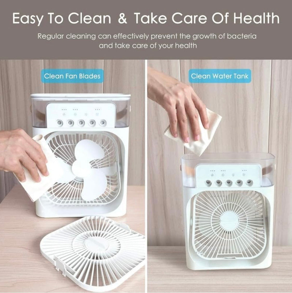 Portable Misting Air Cooler & Desk Fan