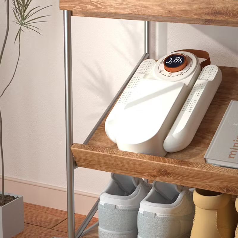 Electric Shoes Dryer Machine with Adjustable Warm Air Pipes | Fast Shoe Drying, Odor Removal & Hygiene Care | Timer Control | Safe Gentle Heat for Shoes, Slippers, Boots & Socks (White)