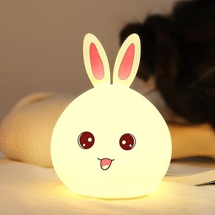 Squishy Rabbit Night Light for Kids