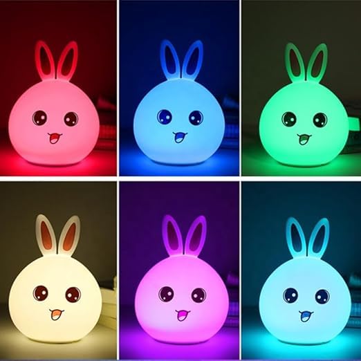 Squishy Rabbit Night Light for Kids