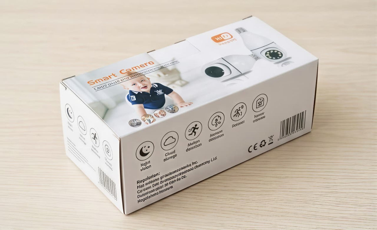 WiFi Smart Bulb Security Camera with Motion Detection