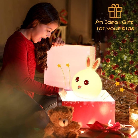 Squishy Rabbit Night Light for Kids