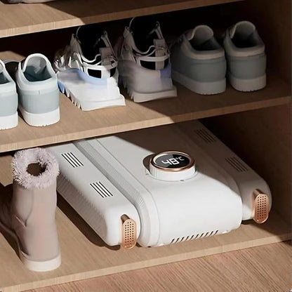 Electric Shoes Dryer Machine with Adjustable Warm Air Pipes | Fast Shoe Drying, Odor Removal & Hygiene Care | Timer Control | Safe Gentle Heat for Shoes, Slippers, Boots & Socks (White)