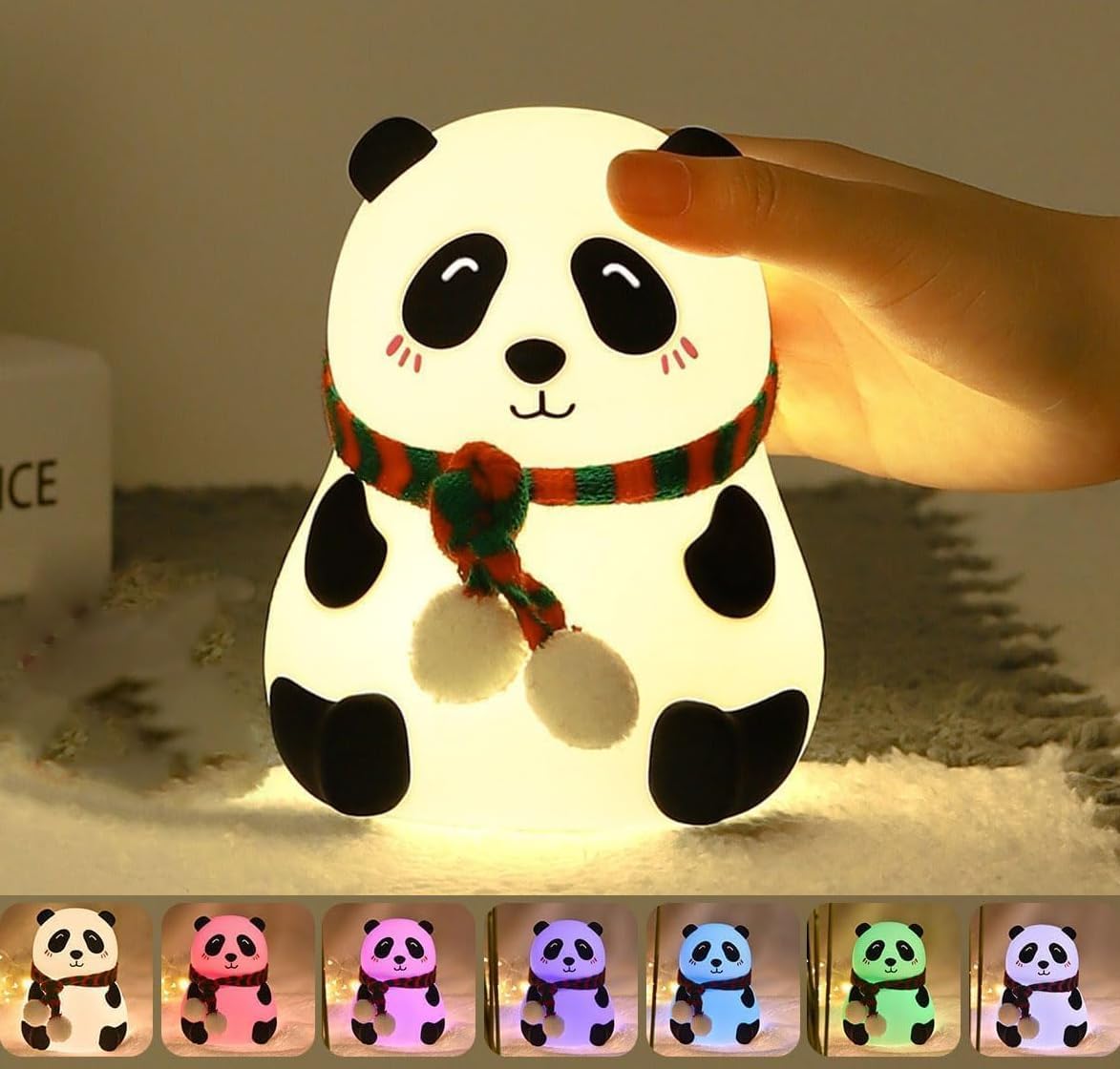 7-Color LED Panda Bedside Lamp