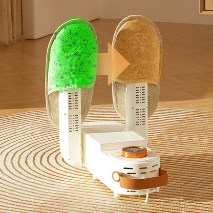 Electric Shoes Dryer Machine with Adjustable Warm Air Pipes | Fast Shoe Drying, Odor Removal & Hygiene Care | Timer Control | Safe Gentle Heat for Shoes, Slippers, Boots & Socks (White)