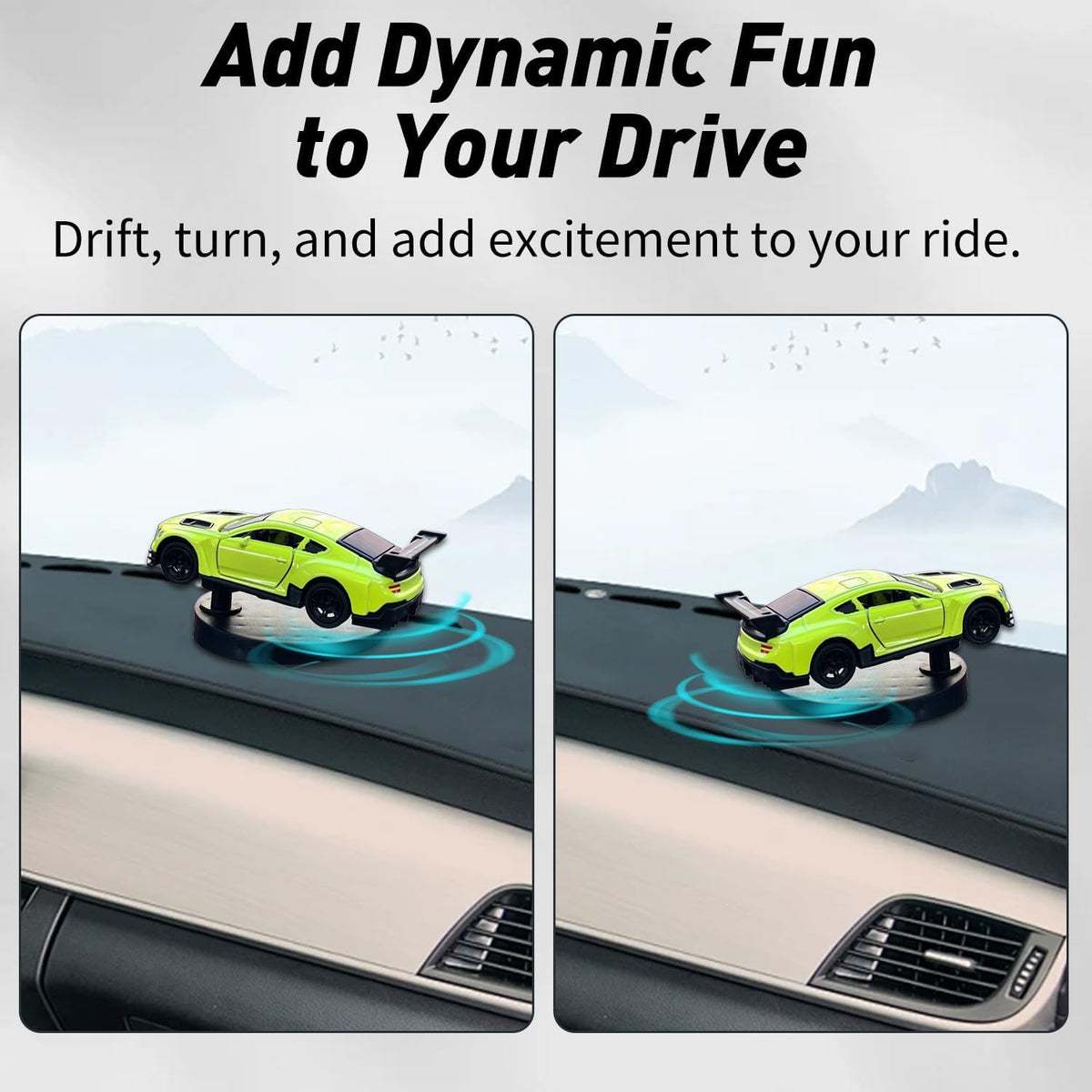 Dashboard Metal Drift Car Ornament