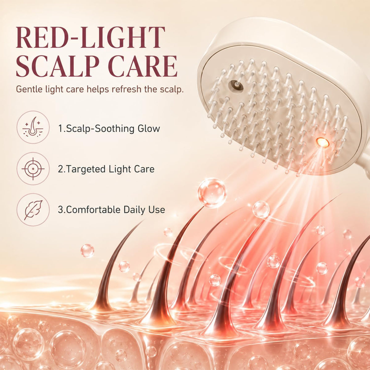 Rechargeable Retractable Air Cushion Comb