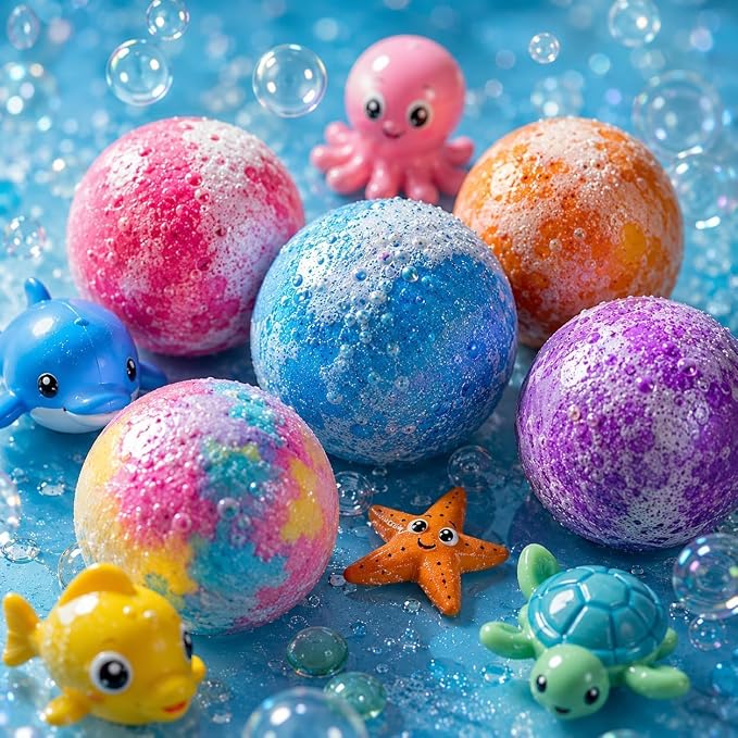 Kids Surprise Toy Bath Bomb Gift Set