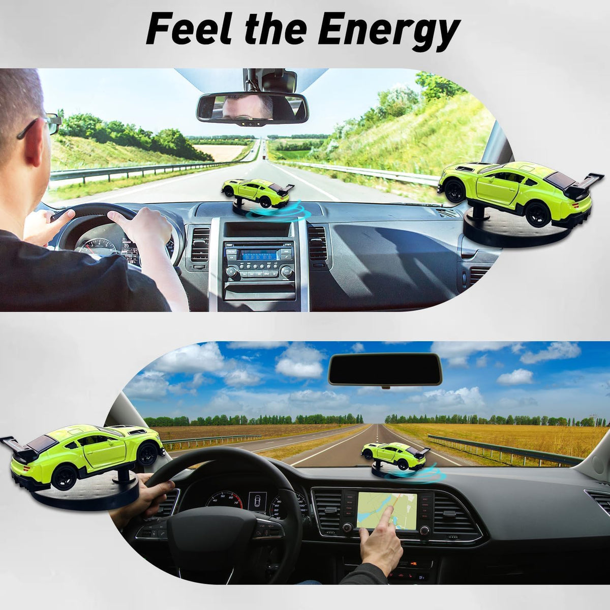 Dashboard Metal Drift Car Ornament
