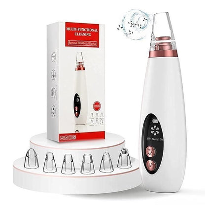 6 in 1 Multi-function Blackhead Remover Tools | Electric Derma suction Machine | USB Rechargeable Acne Pimple Pore Cleaner Vacuum tool - Facial Cleanser Device for Nose & Skin Care (6 in 1 Derma Suction)
