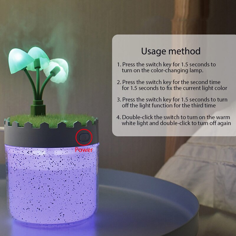 Enchanted Mushroom Pot Humidifier & Light