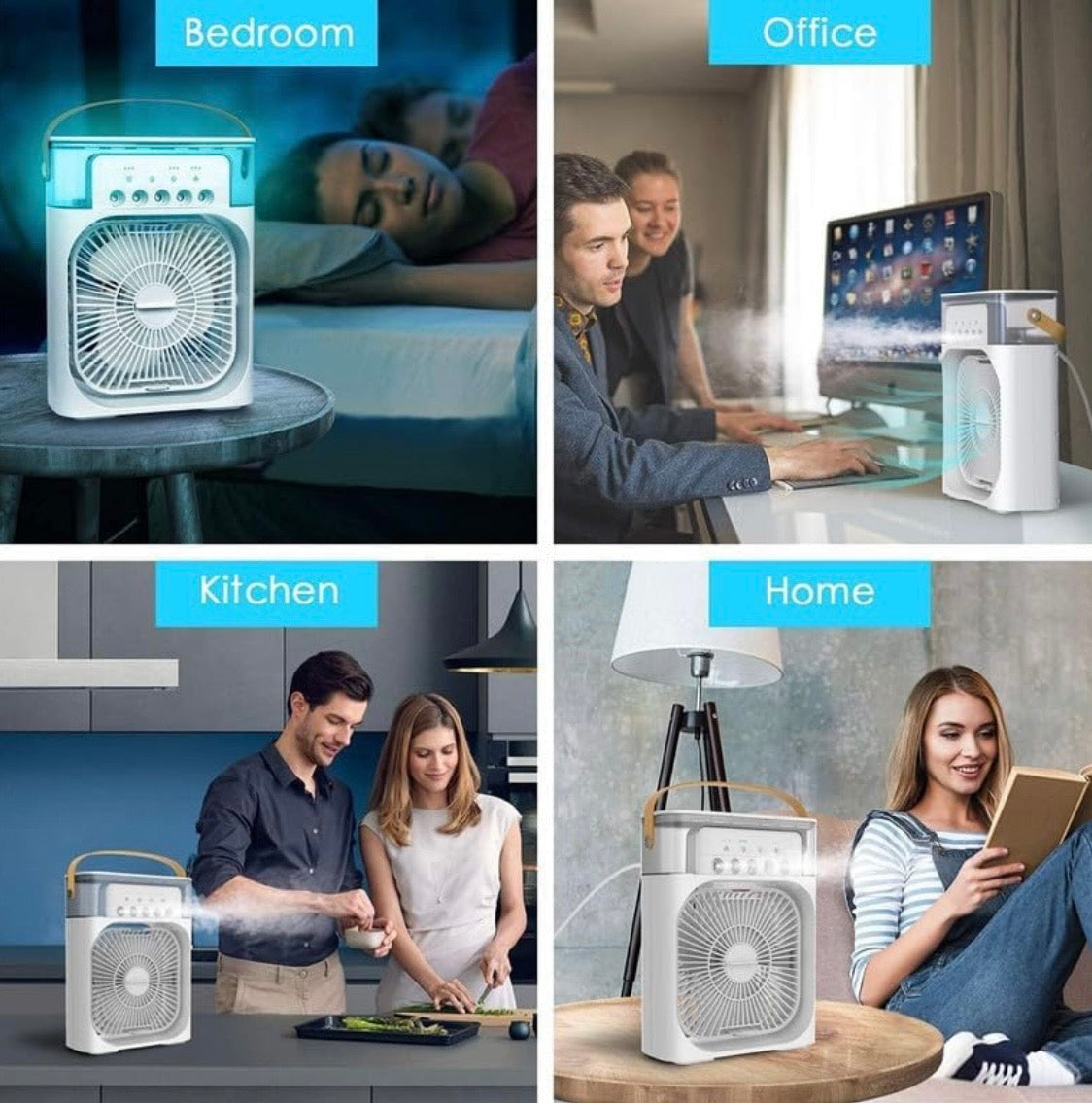 Portable Misting Air Cooler & Desk Fan