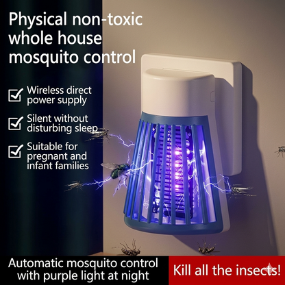 Plug-In LED Lamp Mosquito Killer Machine Home Chemical-Free Insect Trap Safe for Kids & Pets – Easy to Clean Mosquito Killer