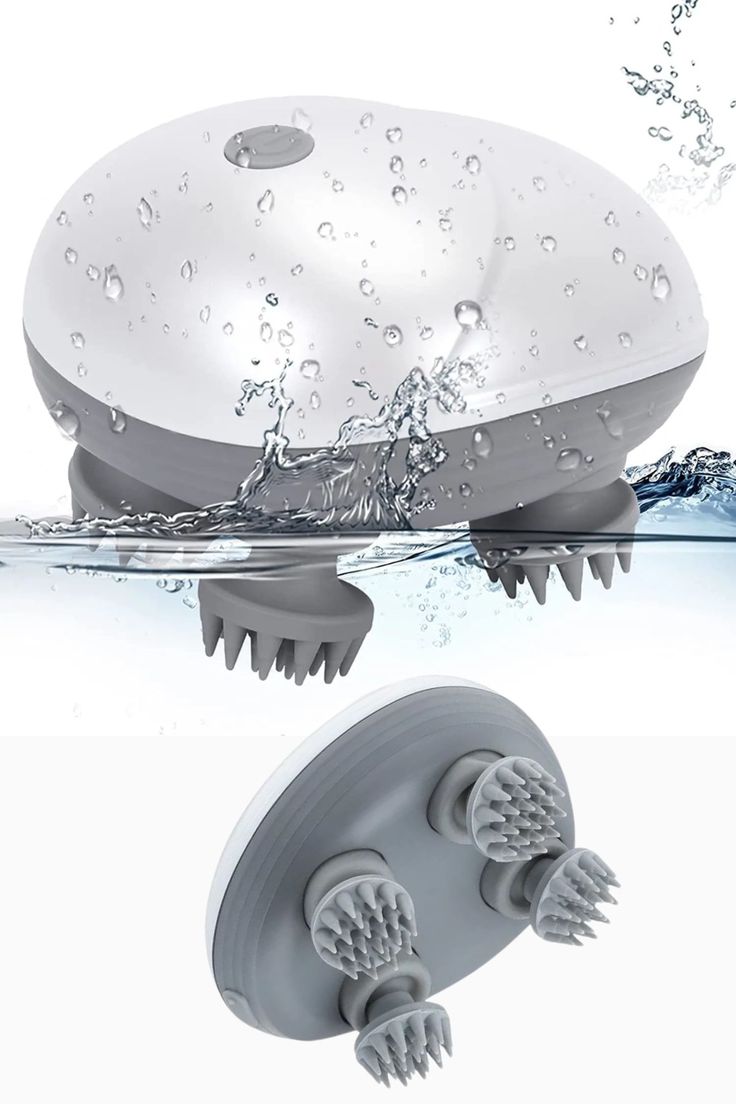Advanced 4-Head Electric Scalp Massager – 360° Deep Kneading, Relaxation & Scalp Care