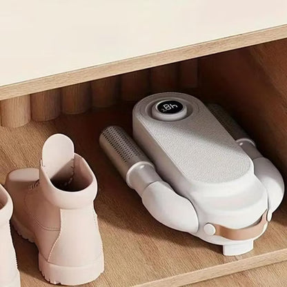 Electric Shoes Dryer Machine with Adjustable Warm Air Pipes | Fast Shoe Drying, Odor Removal & Hygiene Care | Timer Control | Safe Gentle Heat for Shoes, Slippers, Boots & Socks (White)